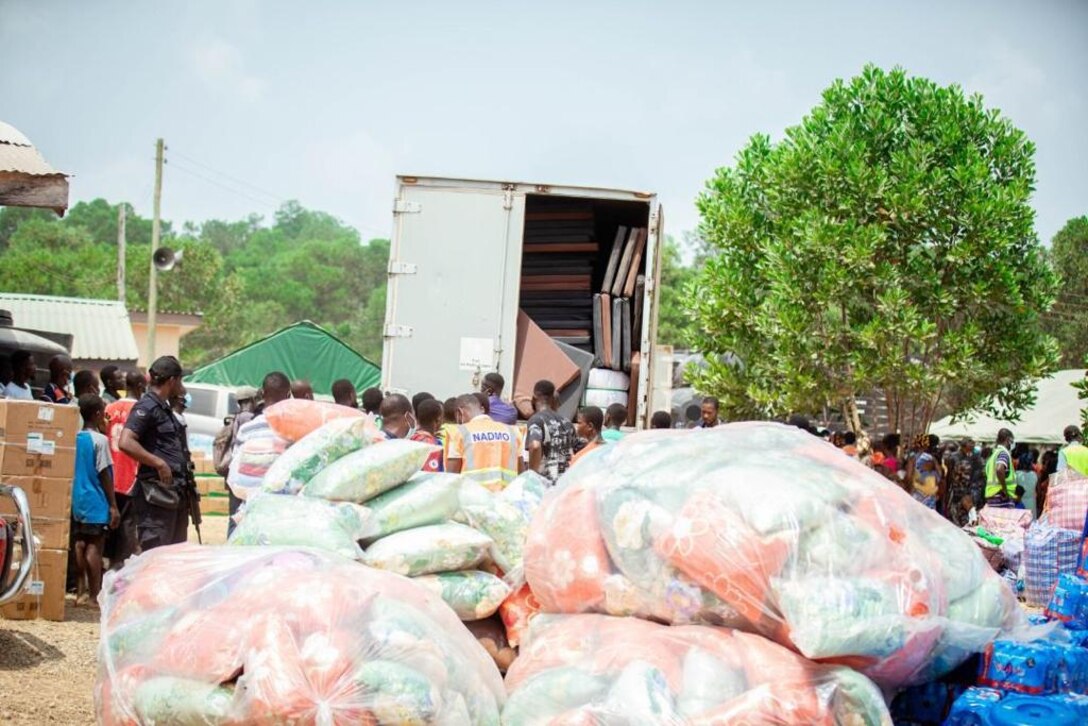 SFAB Soldiers provide humanitarian aid and assistance following explosion in Ghana