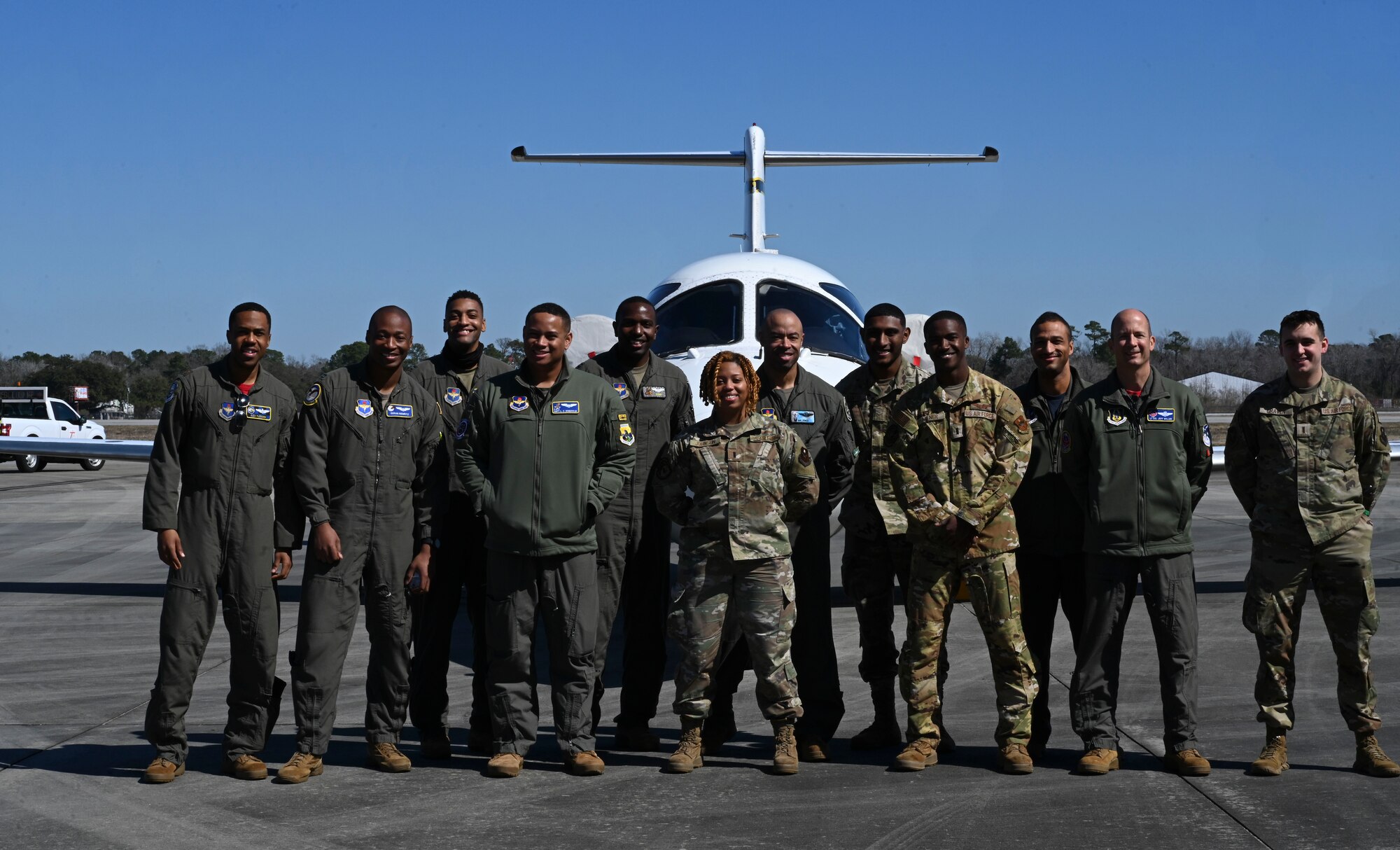 The 14th Flying Training Wing, participated in Joint Base Charleston’s “Accelerating the Legacy”, Black History Month Aviation Heritage event, Feb. 18-19, 2022. CAFB also participated in the military aircraft display with a T-1 Jayhawk, T-6 Texan, and T-38 Talon as part of the Legacy Flight Academy’s ‘Eyes above the Horizon’ youth outreach program. (U.S. Air Force photo by Airman 1st Class Jessica Haynie)