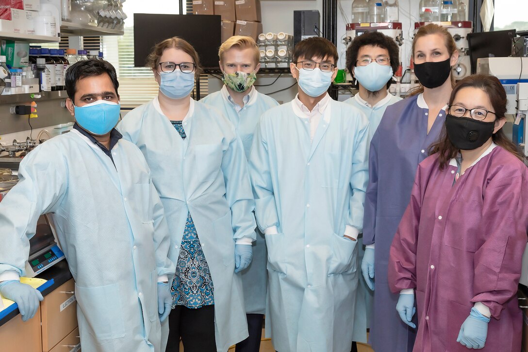 Scientists with the Emerging Infectious Disease branch at the Walter Reed Army Institute of Research conduct studies in order to find a solution for the COVID-19 Coronavirus