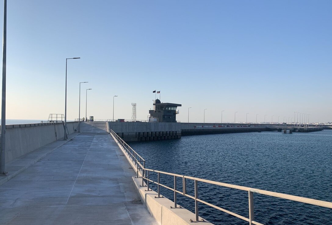 The newly built Harbor House at Kuwait Navel Base. The harbor house was part of a $53m U.S. Army Corps of Engineers Middle East District project that will enhance both Kuwait and U.S. military operations in the region.