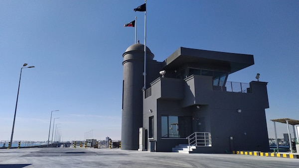 Newly refurbished pier and harbor house. The $53m project, built by the U.S. Army Corps of Engineers Middle East District will enhance both Kuwait and U.S. military operations in the region.