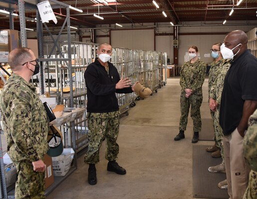 NAVSUP’s leaders in Europe host CTF-63/MSCEURAF’s new commander.