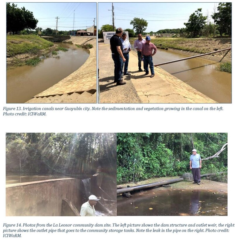 This screenshot from the SVP Report shows irrigation canals and the community dam site