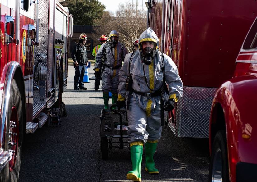 Members participate in an exercise.