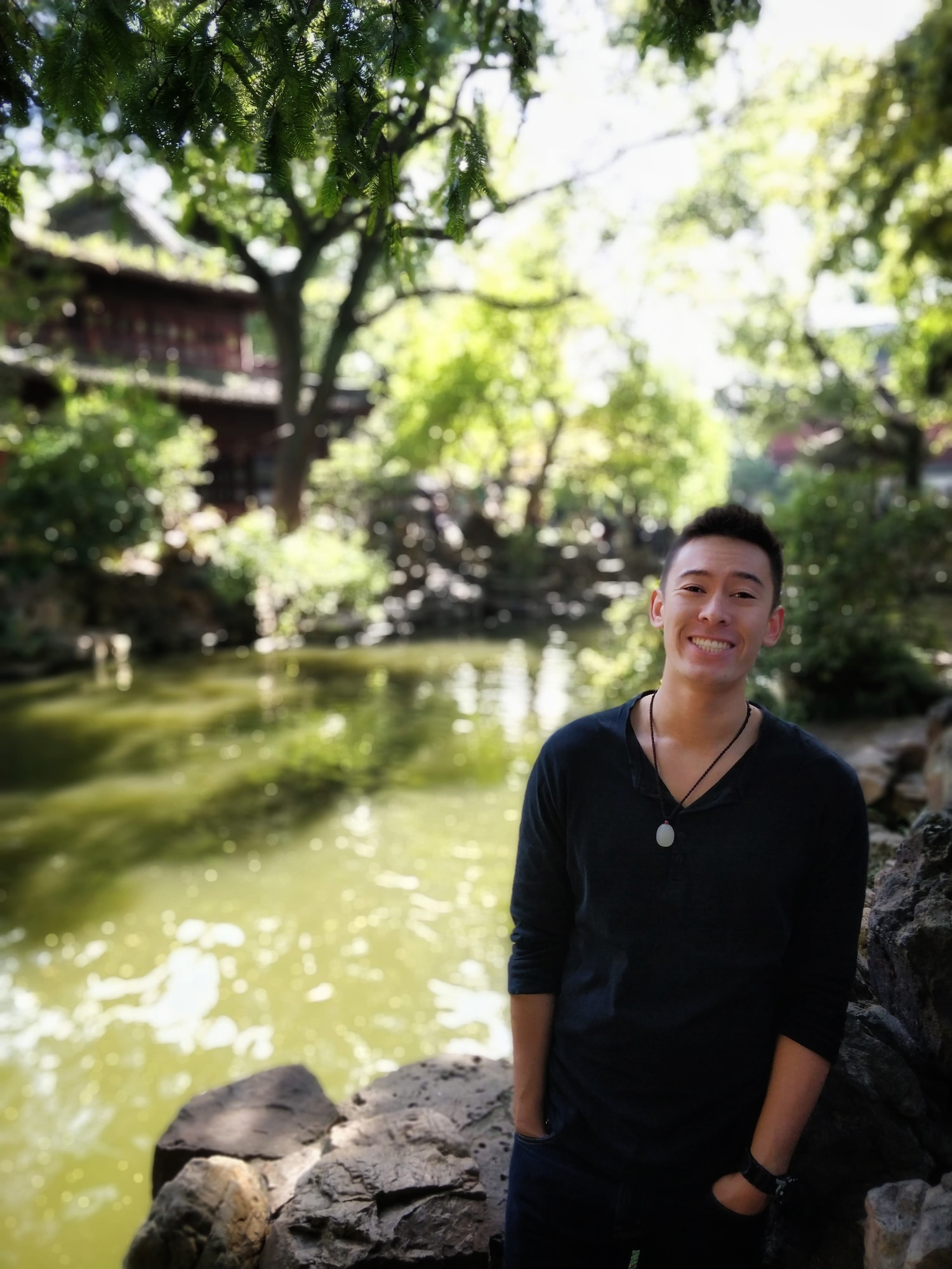 During his Language Intensive Training Event in Shanghai, LEAP Scholar Capt. Wiiliam Watson visited the Yu Yuan (Garden of Peace and Comfort). It was originally built in the later 1500s during the Ming Dynasty, and now exists as a classical garden in the middle of the Shanghai urban sprawl. (Courtesy Photo)