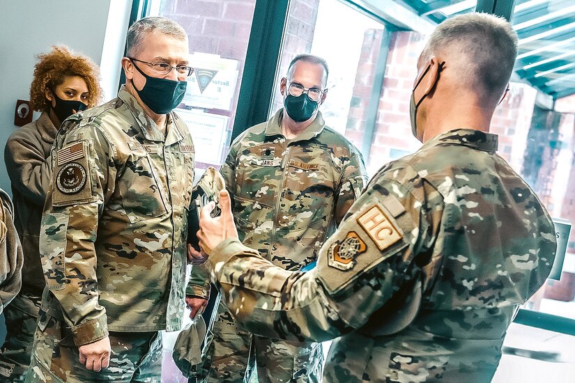 a photo of the Chief of Chaplains visiting JB MDL