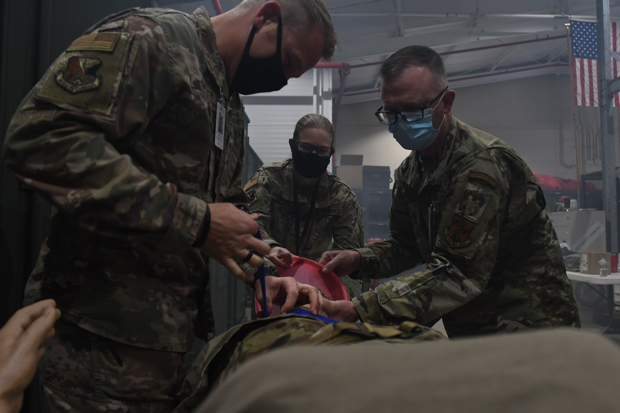 Mannequin demos provide realistic Self-Aid & Buddy Care.