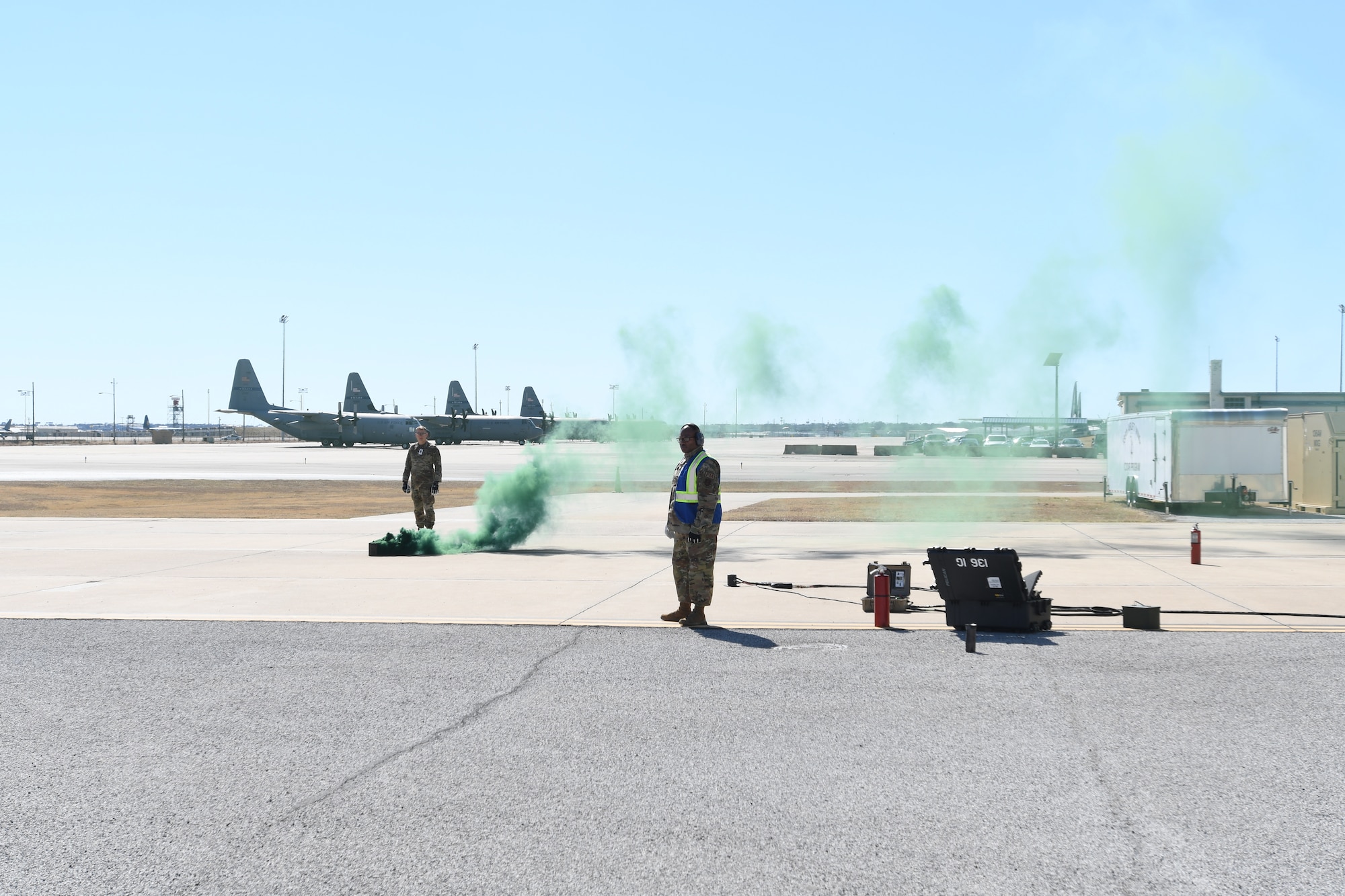 Post-blast simulation graded by inspection team.