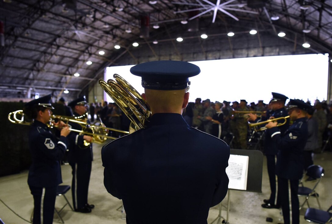 Pacific brass performing a ceremony.