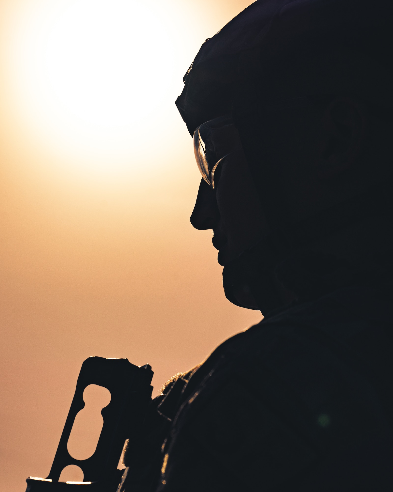 U.S. Air Force Senior Airman Ethan Vuckovich, 6th Security Forces Squadron commercial search gate member, awaits instruction from cadre during Emergency Services Team (EST) tryouts at MacDill Air Force Base, Florida, Feb. 4, 2022.