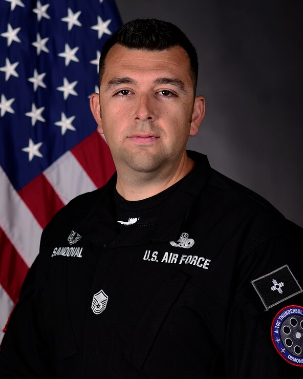 MSgt Bryen Sandoval, A-10C Thunderbolt II Demonstration Team superintendent