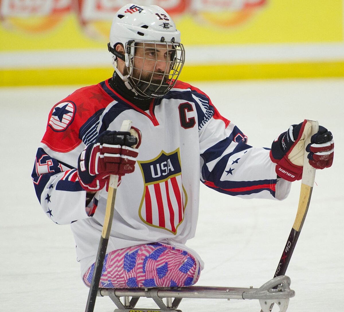 A paralympian is pictured.