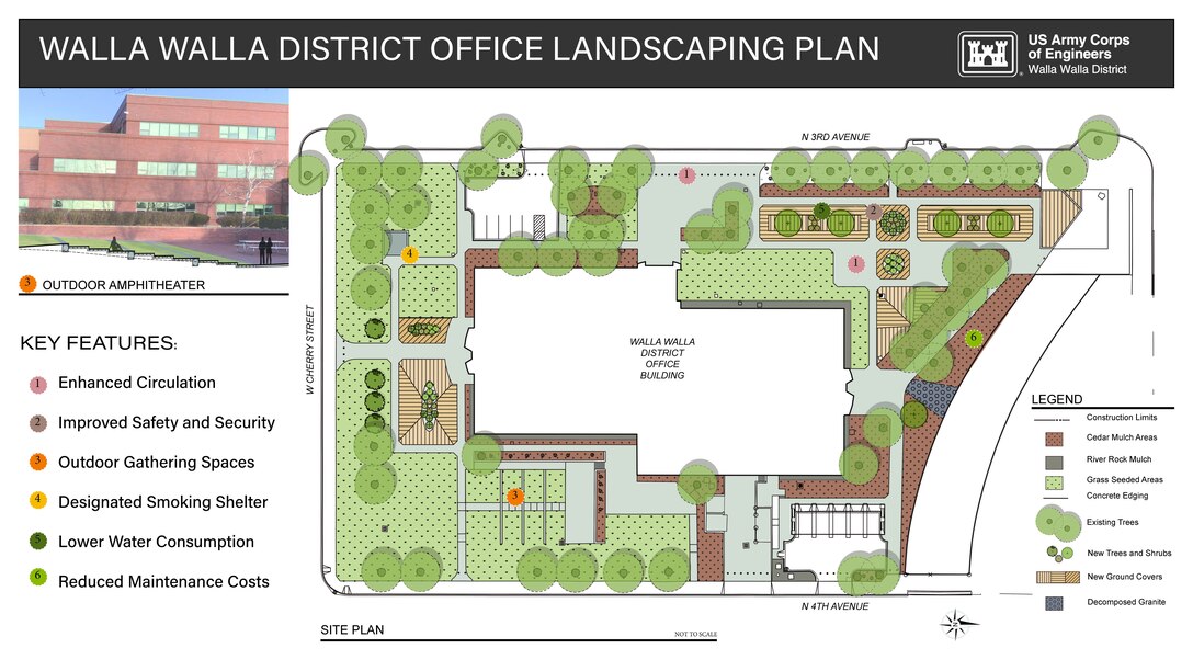 Walla Walla District Office Landscaping Plan.