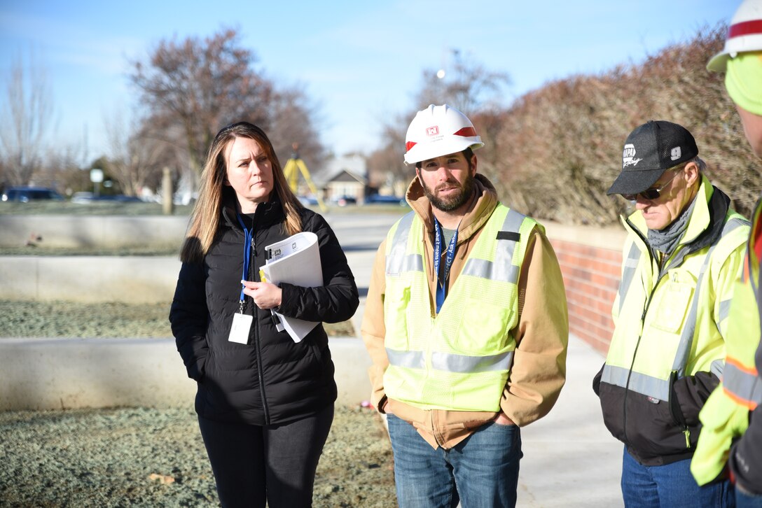 Project Manager, Samantha Handcox and Corps of Engineers conduct a final walkthrough inspection on Dec. 15, 2021.