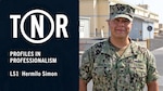 Profiles in Professionalism: Logistics Specialist 1st Class Hermilo Simon (U.S. Navy graphic by Mass Communication Specialist 1st Class Arthurgwain L. Marquez)