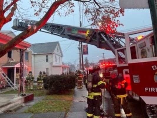 DLA Susquehanna firefighters rescue two people from burning building