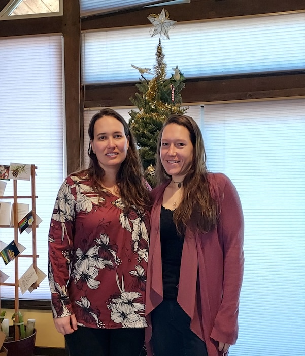 Major Marie Gaudreault (pictured left) and Captain Liana Gaudreault (pictured right) are sibling pilots in the Air Force and French Scholars in the Language Enabled Airman Program. (Courtesy photo)