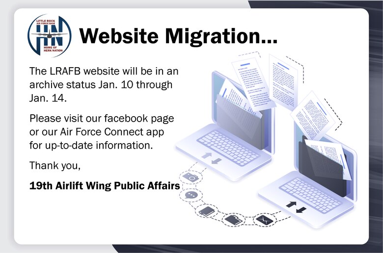 Website migration Jan. 10 through Jan. 14.