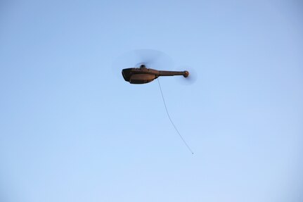 3rd Infantry Division Soldiers use the Blackhornet Soldier Borne Sensor (SBS) during the Bradley Vehicle Excursion 3 test event with the Integrated Visual Augmentation System (IVAS) prototype Capability Set 4 at Camp Roberts, Ca in September 2021.