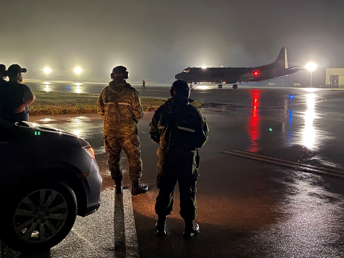 ANDERSEN AIR FORCE BASE, Guam (Jan. 5, 2022) – A Royal Canadian Air Force CP-140 Aurora Long Range Patrol aircraft taxis after landing at Andersen Air Force Base, Guam, for the start of exercise Sea Dragon 2022.  Sea Dragon is a U.S.-led, multi-national exercise designed to practice and discuss Anti-submarine Warfare tactics to operate together in response to traditional and non-traditional maritime security challenges in the Indo-Pacific region. (Photo: Maj Leonard Kosciukiewicz, 407 Long Range Patrol Squadron)