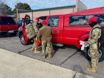 VNG personnel staged, ready to assist with possible severe winter weather response