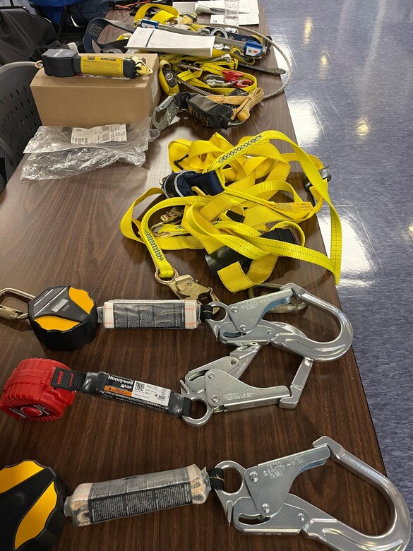 It is imperative that Far East District personnel are trained to prevent mishaps through planning preparation and proper execution. Chad Hudson, an FED Security Operations Resident Office construction representative and fall protection program administrator, trained attendees on fall safety, Nov. 30- Dec. 2.