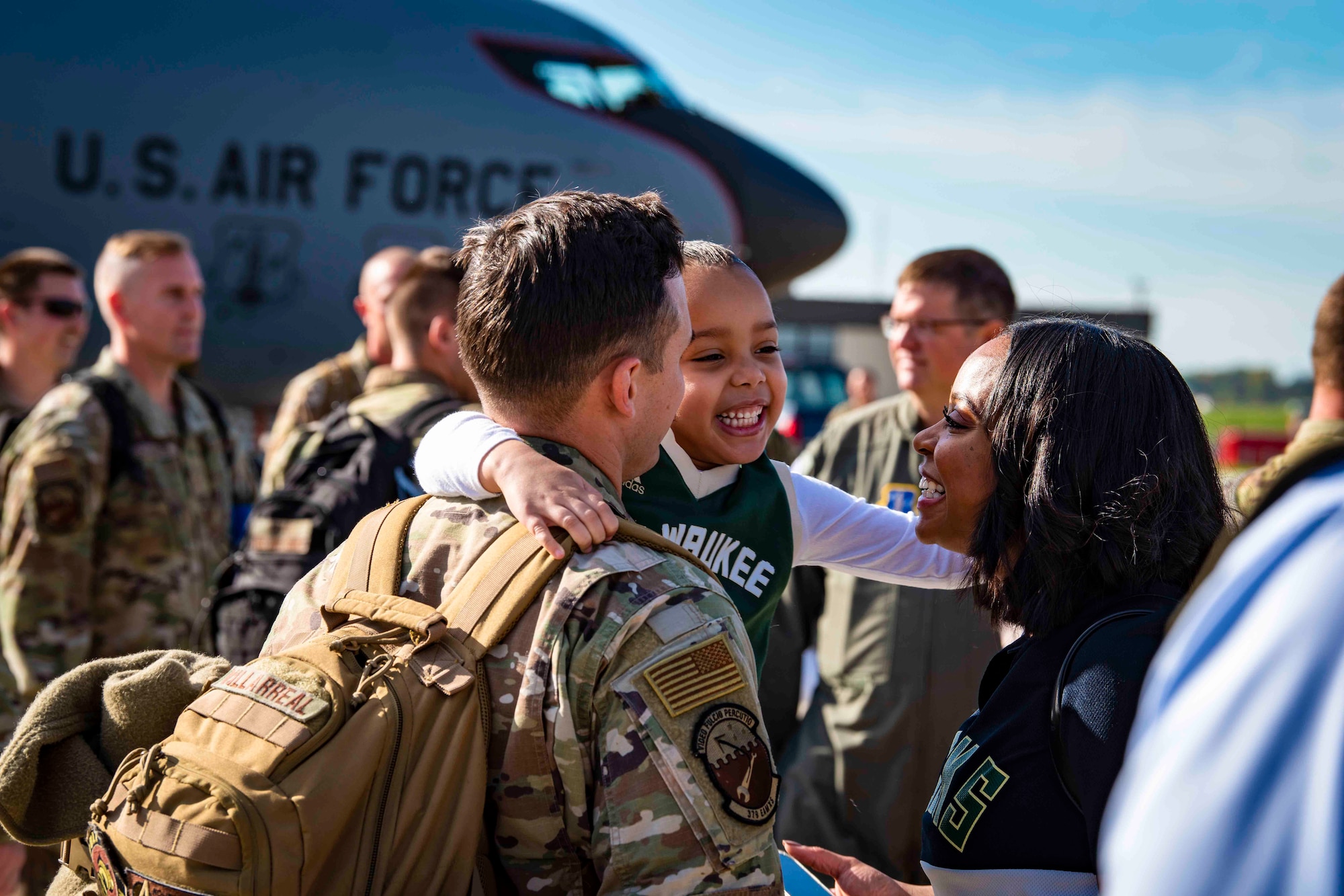 Family reunion following deployment