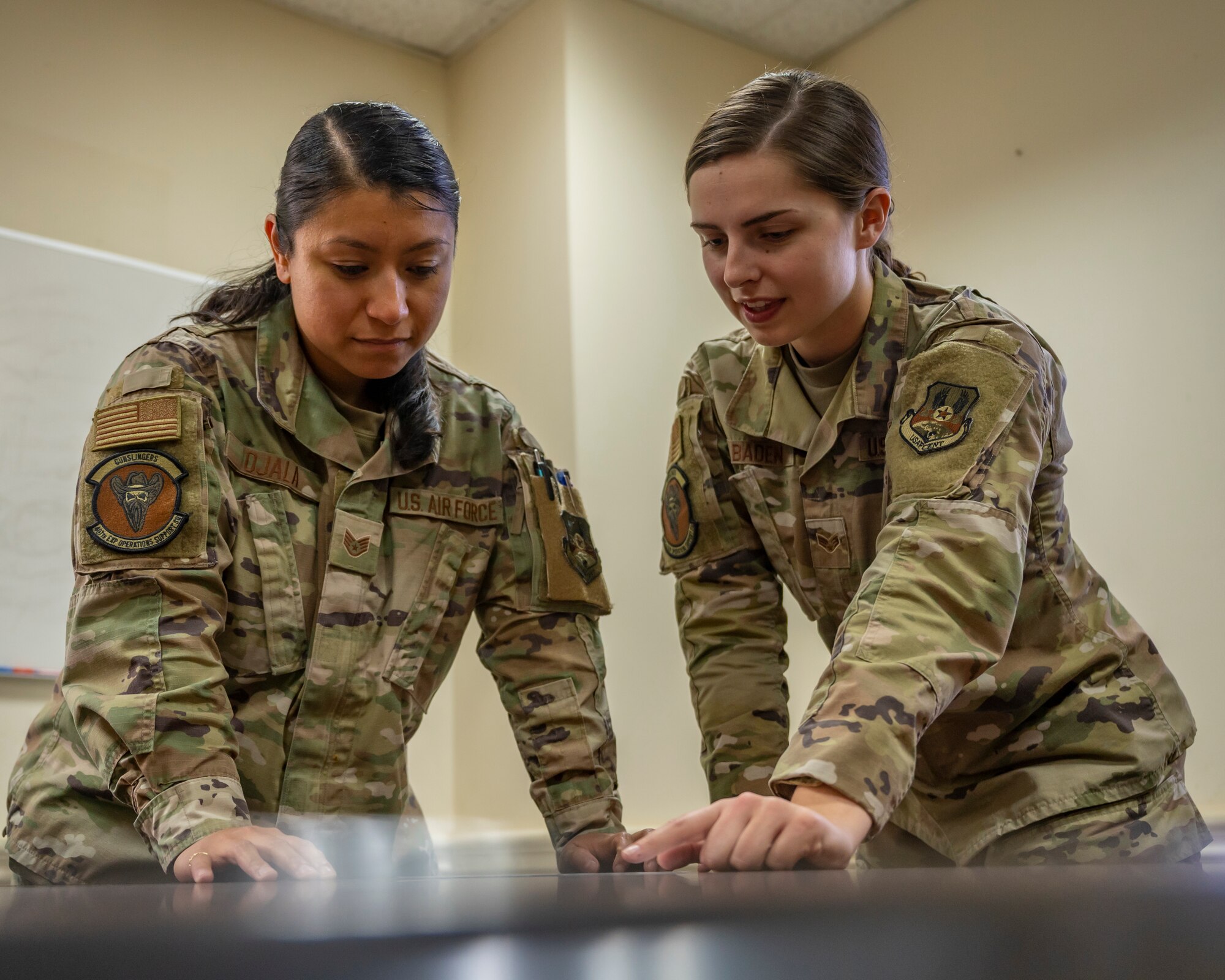 The 407th EOSS Intelligence flight analyzes data on activity around the area of responsibility and ensures commanders are equipped with appropriate knowledge to assess threats in theater.