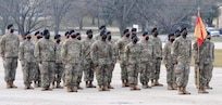 Mobilization Support Brigade Transfer of Authority ceremony at Fort Hood