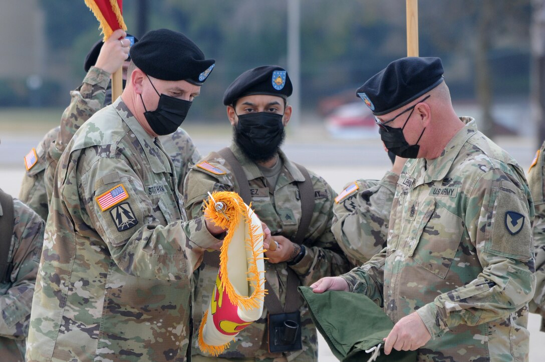 Mobilization Support Brigade Transfer of Authority ceremony at Fort Hood