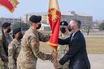 Mobilization Support Brigade Transfer of Authority ceremony at Fort Hood