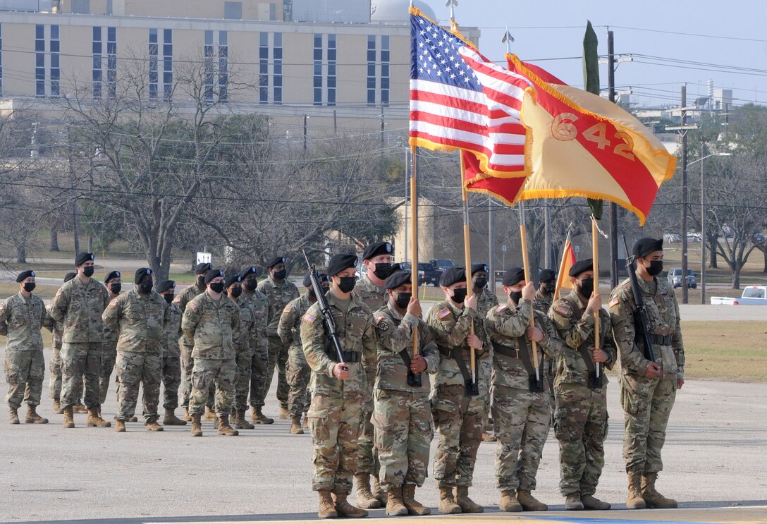 Mobilization Support Brigade Transfer of Authority ceremony at Fort Hood