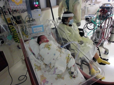 Critically ill COVID patient delivers baby while on heart-lung bypass