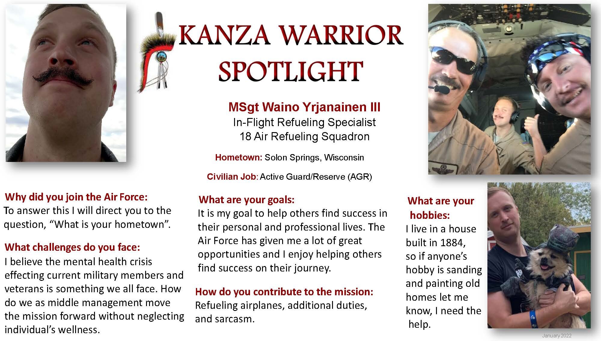 KANZA Warrior Spotlight Jan 2022