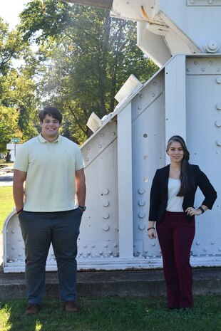 IMAGE: NSWCDD Scientists Lauren Perez and Luis Valcourt-Colon are the first NWCDDD employees to be recognized with the Hispanic Engineer National Achievement STEM Hero Award. Nine Department of Defense employees received the recognition.