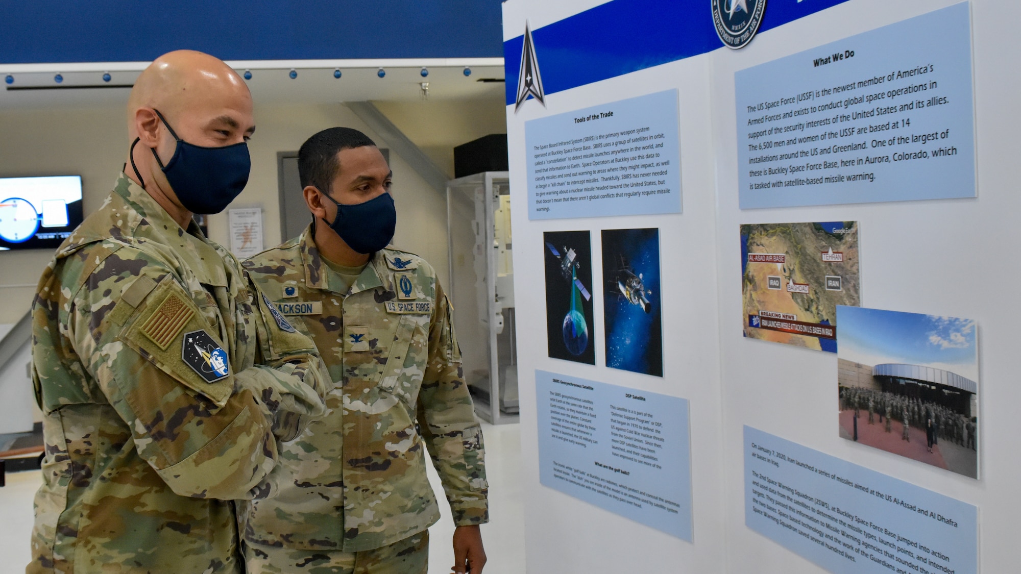 Members from Buckley Garrison teamed up with the museum to create an exhibit celebrating the history of Buckley Garrison and the Space Force as a whole.