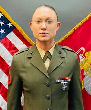 (Jan. 11, 2022) SAN DIEGO -- Portrait of Marine Sgt. Julie Swett. (U.S. Navy photo)