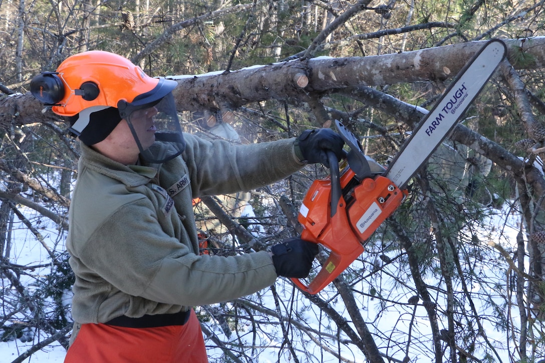 VNG troops help open roads, clear trees along power line routes