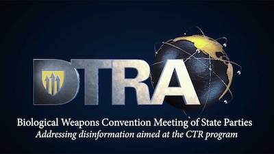 DoD's Cooperative Threat Reduction (CTR) Program, executed by DTRA, aims to peacefully reduce biological threats around the globe but certain countries try to falsely undermine and discredit the program's efforts to do so. Take a look at the below video to hear how the United States formally responded to the false allegations targeted at the CTR program.