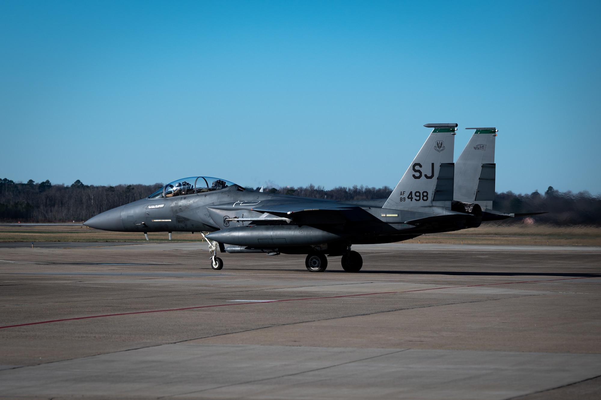 F-15E Aircraft taking off
