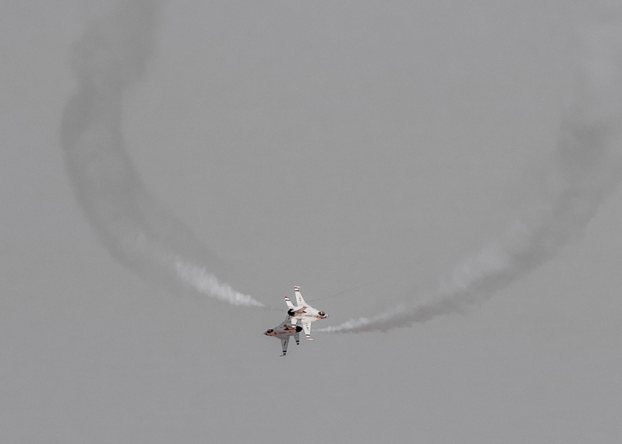 Thunderbirds" solo pilots, perform a crossover break during practice January 11, 2022 at Spaceport America