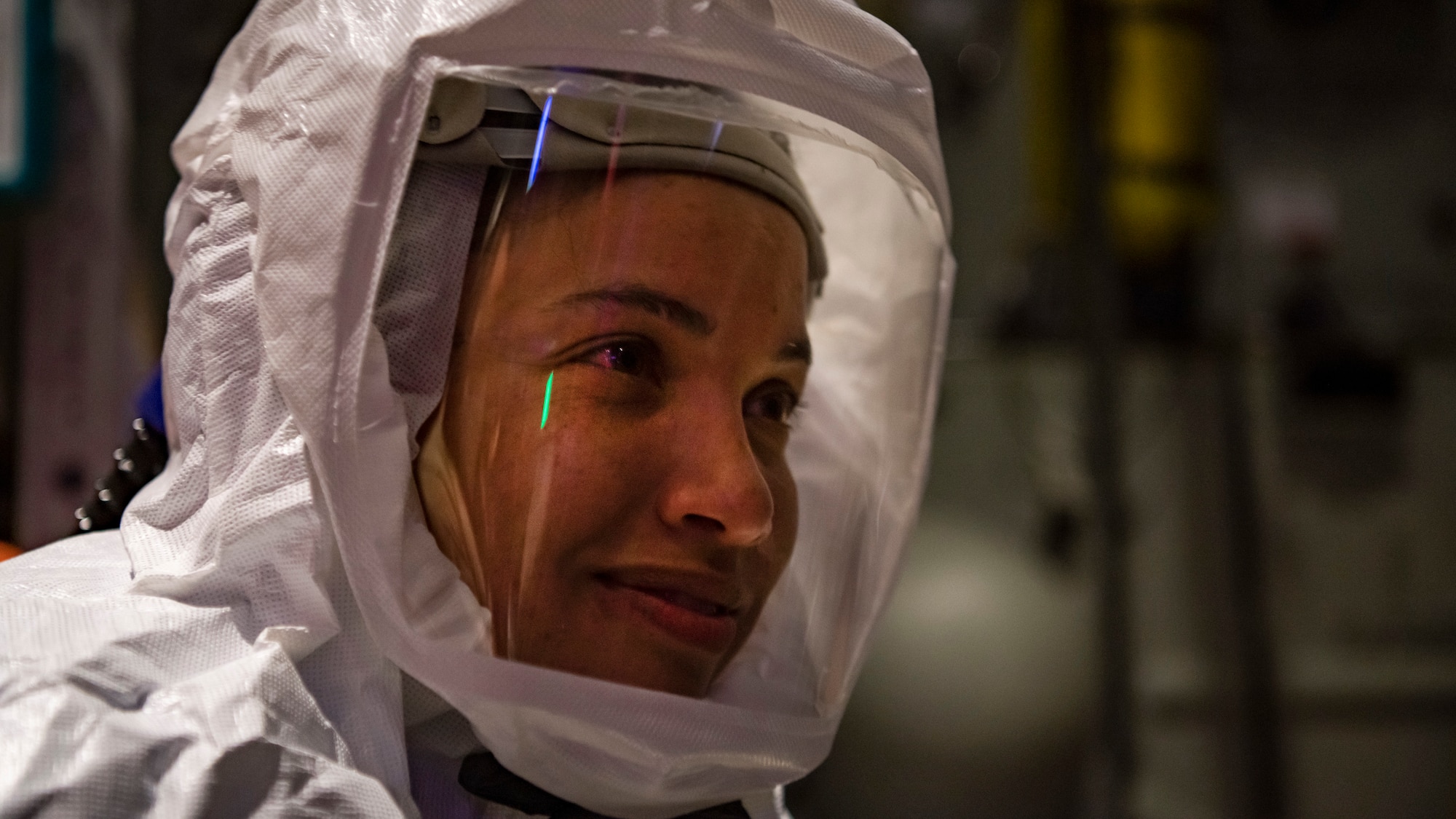 Airman preparing to treat patients.