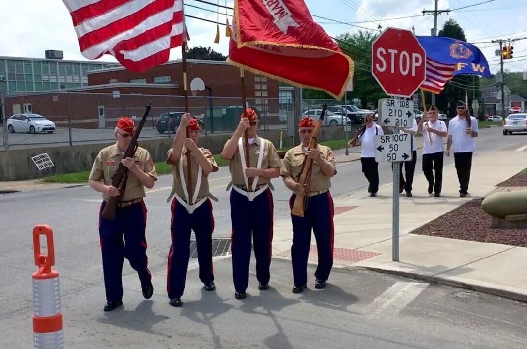 Marine veterans rally to collect Toys for Tots.