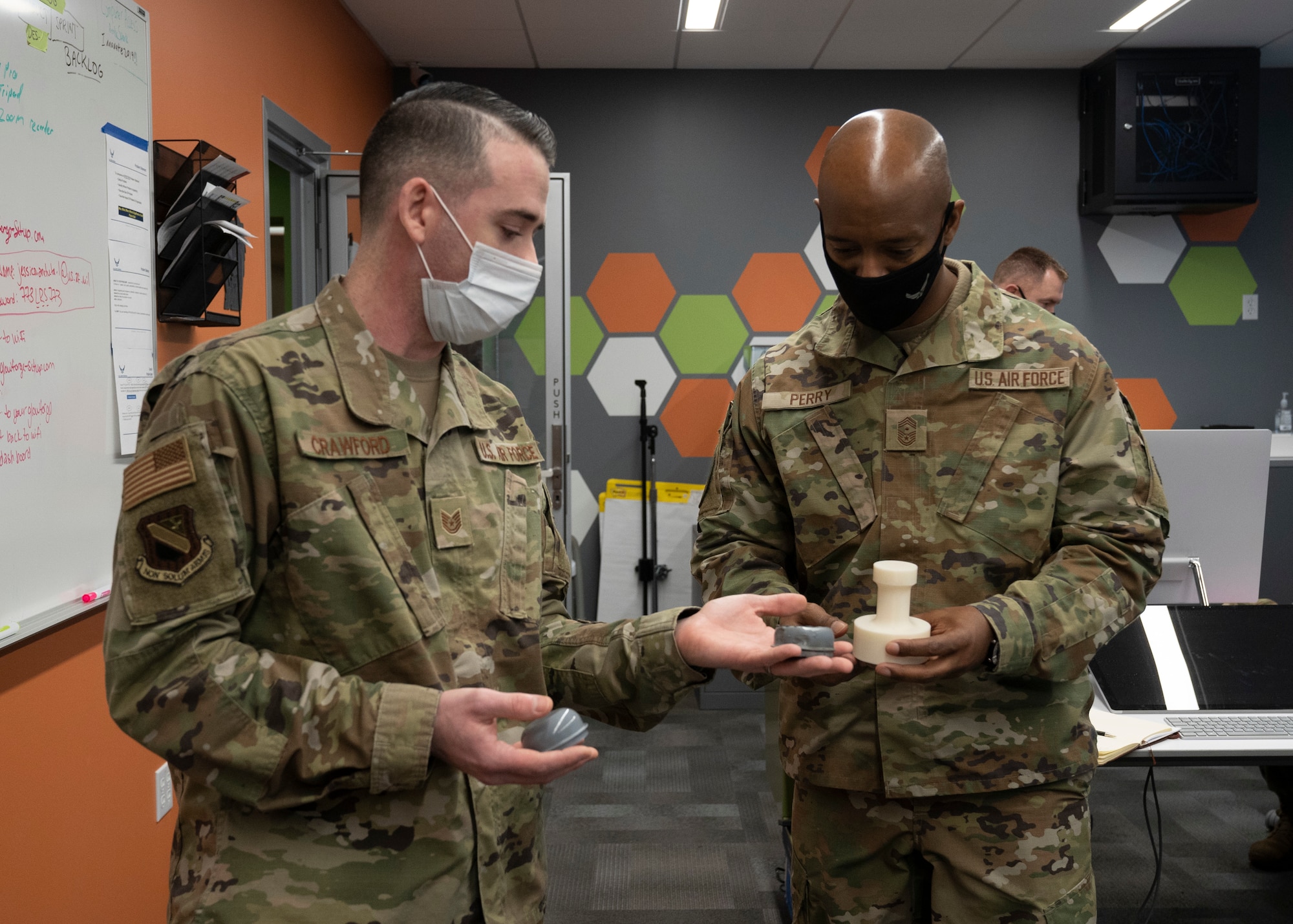 Chief Master Sergeant Nathaniel M. Perry visits JBER