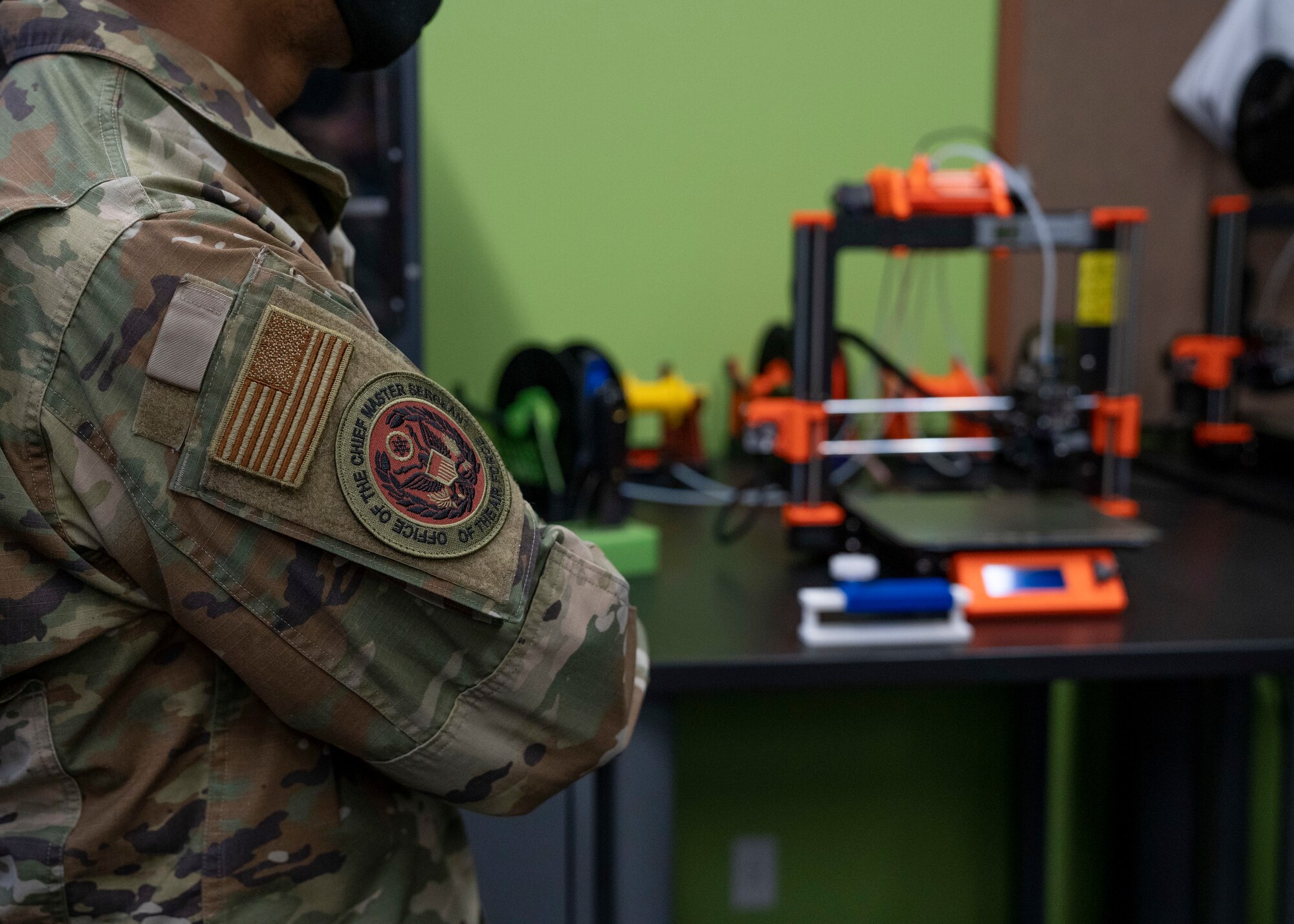 Chief Master Sergeant Nathaniel M. Perry visits JBER