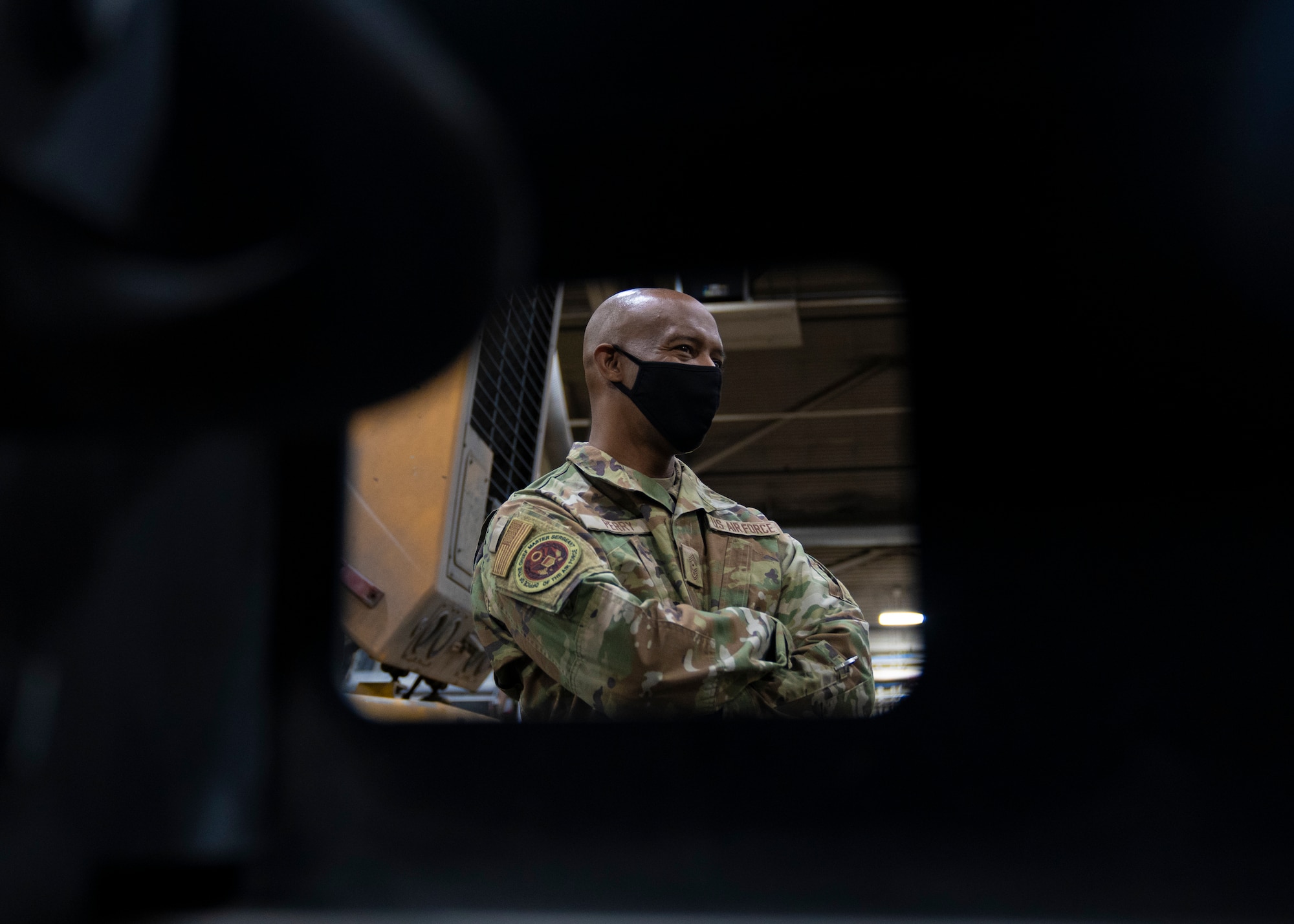Chief Master Sergeant Nathaniel M. Perry visits JBER