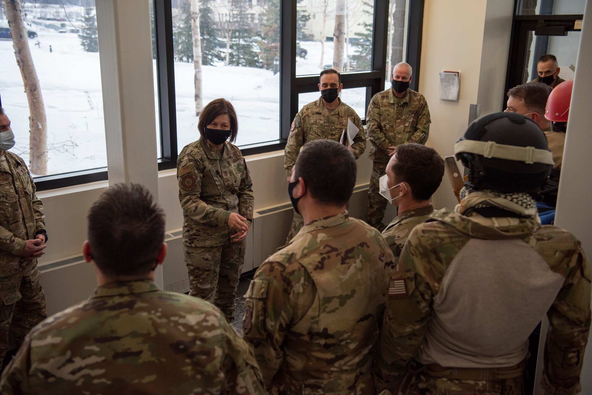 Chief Master Sergeant of the Air Force JoAnne Bass visits JBER