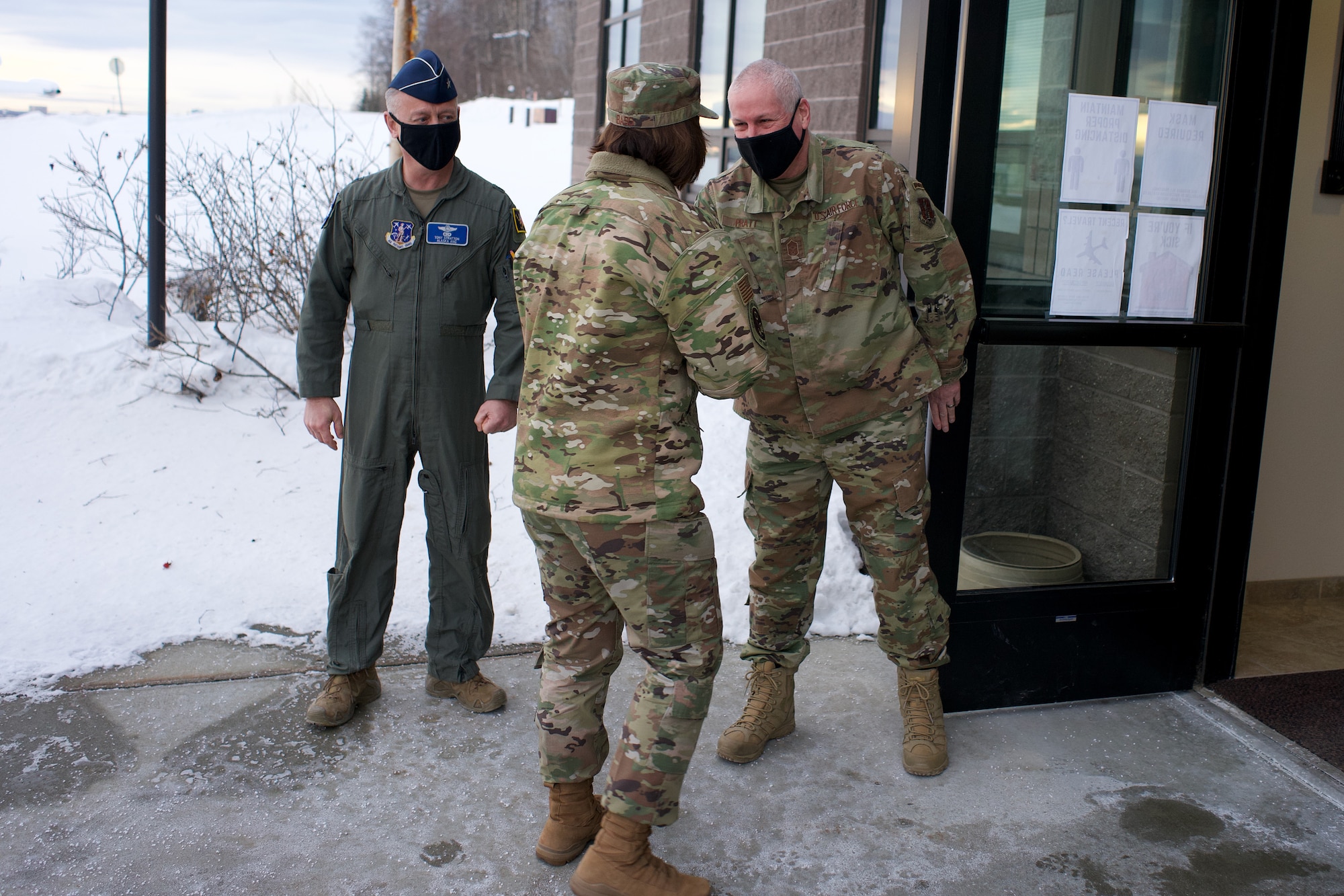 CMSAF Bass visits with Arctic Guardians of 176th Wing
