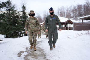 CMSAF Bass visits with Arctic Guardians of 176th Wing