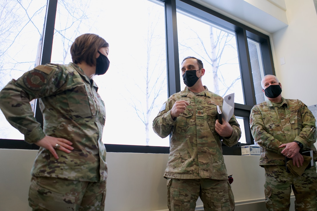 CMSAF Bass visits with Arctic Guardians of 176th Wing